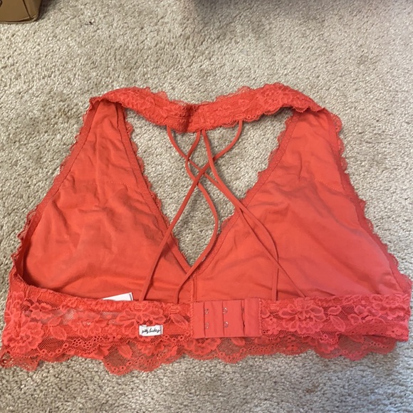 Large Gilly Hicks bralette pinkish orange color - Picture 2 of 3